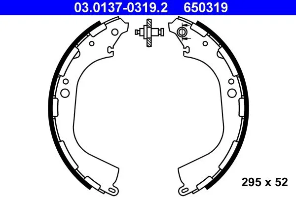 Brake Shoe Set ATE 03.0137-0319.2