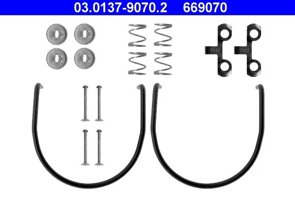 Accessory Kit, brake shoes ATE 03.0137-9070.2