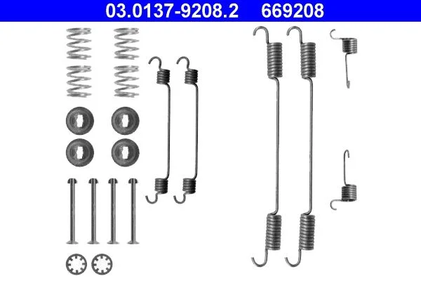 Accessory Kit, brake shoes ATE 03.0137-9208.2