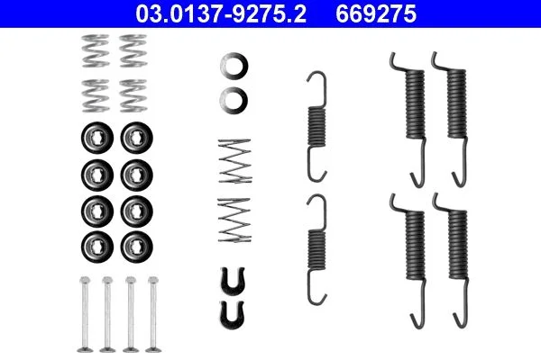 Accessory Kit, parking brake shoes ATE 03.0137-9275.2