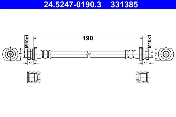 Brake Hose ATE 24.5247-0190.3