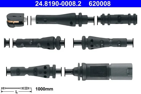 Warning Contact, brake pad wear ATE 24.8190-0008.2
