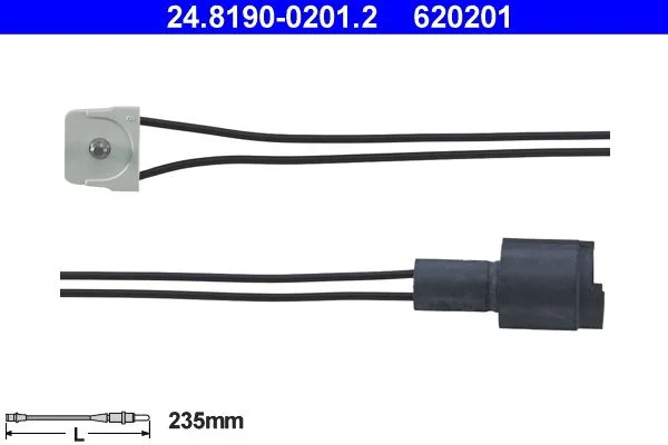 Warning Contact, brake pad wear ATE 24.8190-0201.2