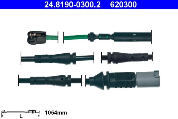 Výstražná kontrolka, opotrebenie brzdových doštičiek ATE 24.8190-0300.2