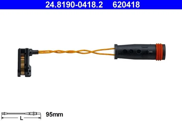 Warning Contact, brake pad wear ATE 24.8190-0418.2