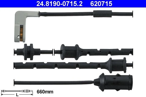 Warning Contact, brake pad wear ATE 24.8190-0715.2