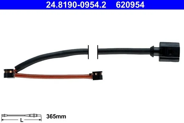 Warning Contact, brake pad wear ATE 24.8190-0954.2