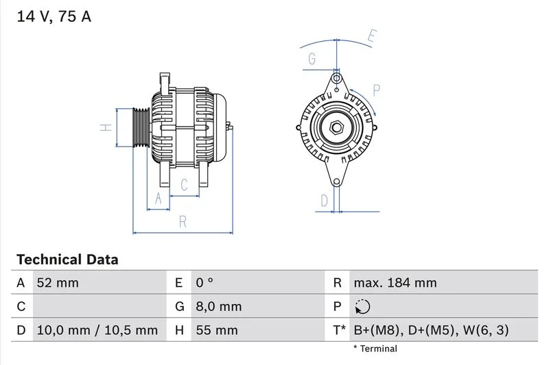 Alternator BOSCH 0 986 042 031