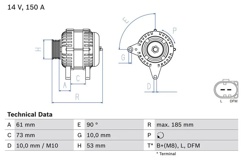 Alternator BOSCH 0 986 048 921