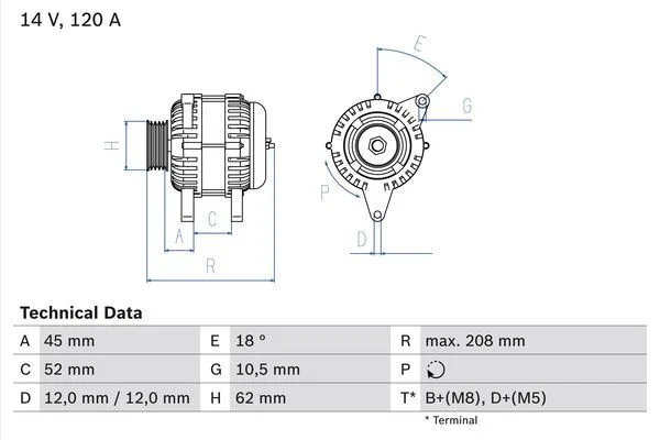 Alternátor BOSCH 0 986 049 400