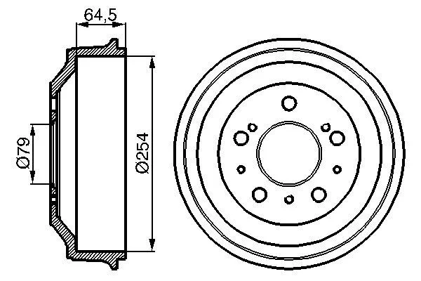 Brake Drum BOSCH 0 986 477 098