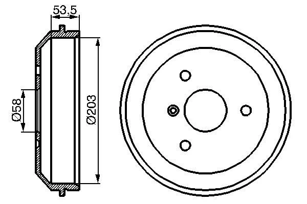 Brake Drum BOSCH 0 986 477 103
