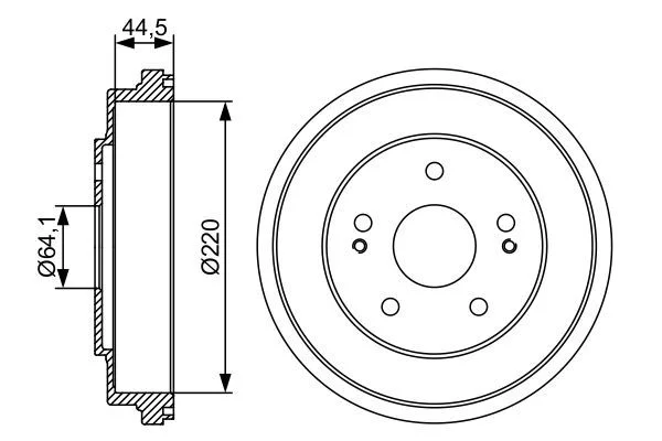 Brake Drum BOSCH 0 986 477 147