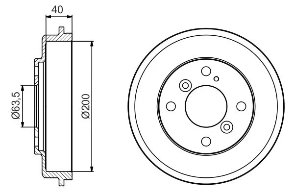 Brake Drum BOSCH 0986477240