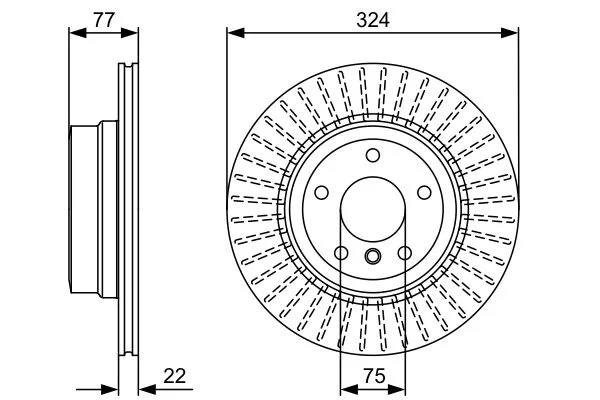 Brake Disc BOSCH 0 986 479 569