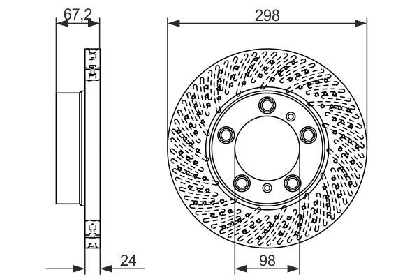 Brake Disc BOSCH 0 986 479 674
