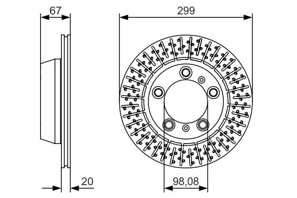 Brake Disc BOSCH 0 986 479 A09