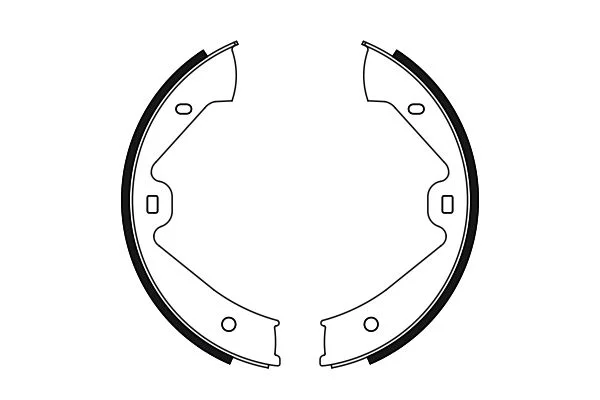 Brake Shoe Set, parking brake BOSCH 0 986 487 755