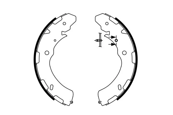 Brake Shoe Set BOSCH 0 986 487 758