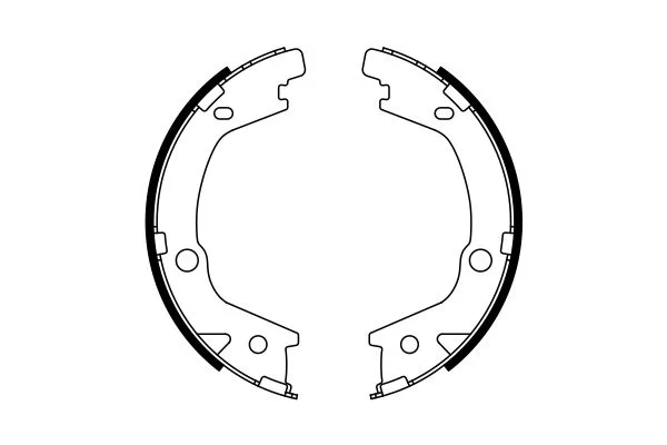 Brake Shoe Set, parking brake BOSCH 0 986 487 770