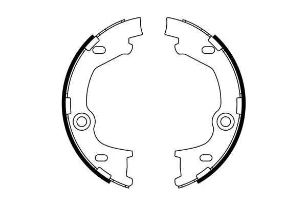 Brake Shoe Set, parking brake BOSCH 0 986 487 777