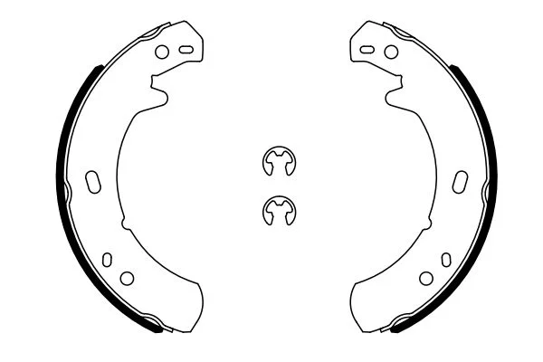 Brake Shoe Set, parking brake BOSCH 0 986 487 914