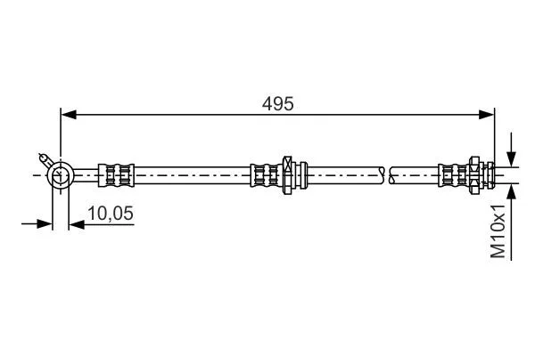 Brake Hose BOSCH 1 987 476 399