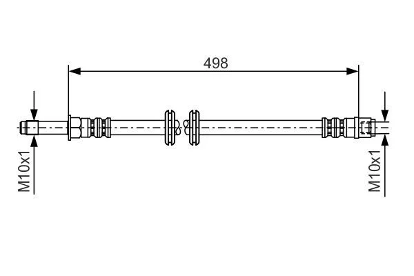 Brake Hose BOSCH 1 987 481 006