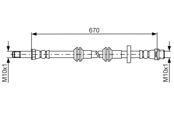 Brake Hose BOSCH 1 987 481 689