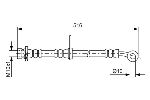 Brake Hose BOSCH 1 987 481 730