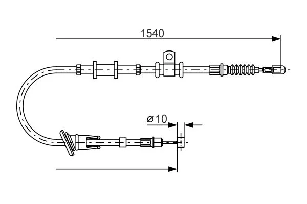 Cable Pull, parking brake BOSCH 1 987 482 065
