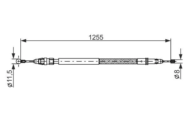 Cable Pull, parking brake BOSCH 1 987 482 235