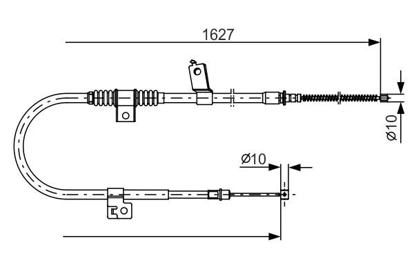 Trosas, stovėjimo stabdys BOSCH 1987482274
