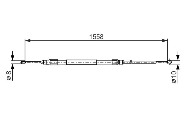 Trosas, stovėjimo stabdys BOSCH 1987482368