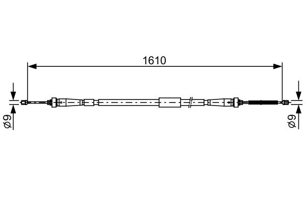 Cable Pull, parking brake BOSCH 1 987 482 636