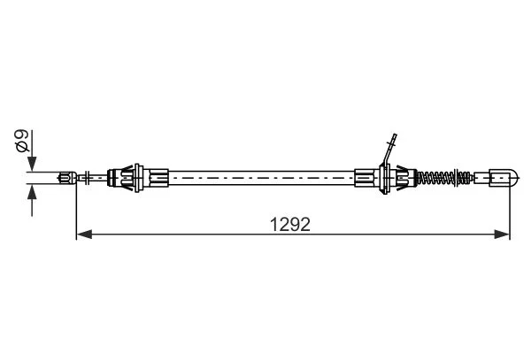 Cable Pull, parking brake BOSCH 1 987 482 924