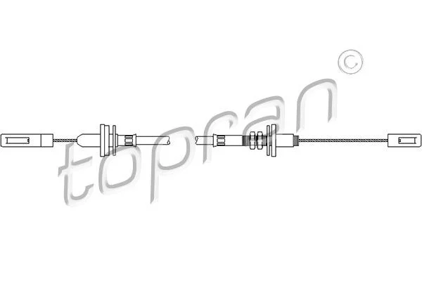 Cable Pull, clutch control TOPRAN 103 411