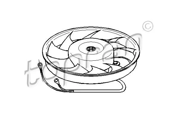 Ventilátor, chladenie motora TOPRAN 103 774