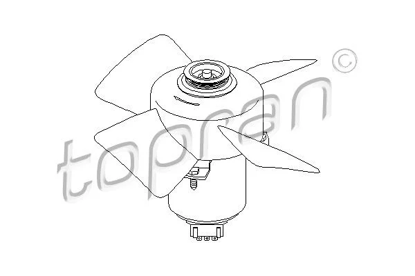 Ventilátor, chladenie motora TOPRAN 107 708