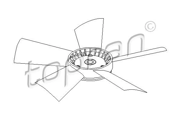 Koleso ventilátora, chladenie motora TOPRAN 401 191