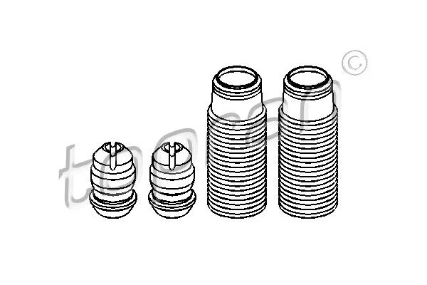 Dust Cover Kit, shock absorber TOPRAN 914 001