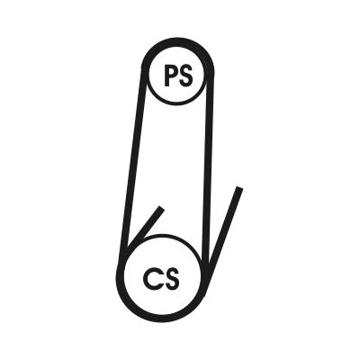 Rebrovaný klinový remeň CONTINENTAL CTAM 4PK1022 ELAST