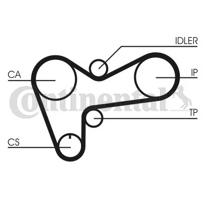 Timing Belt CONTINENTAL CTAM CT508