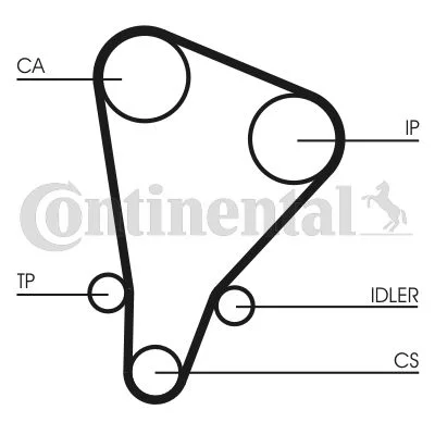 Timing Belt CONTINENTAL CTAM CT521