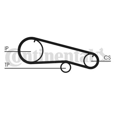 Timing Belt CONTINENTAL CTAM CT668