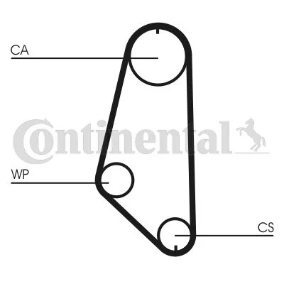 Water Pump & Timing Belt Kit CONTINENTAL CTAM CT720WP1