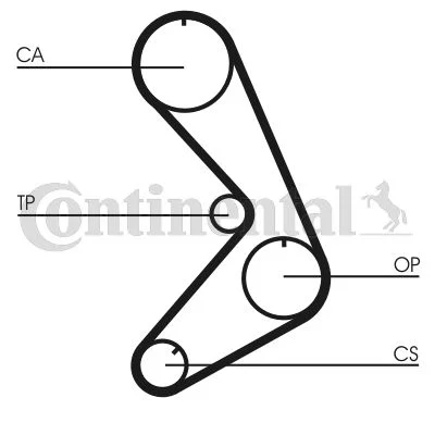 Timing Belt CONTINENTAL CTAM CT749