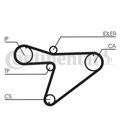 Timing Belt CONTINENTAL CTAM CT810