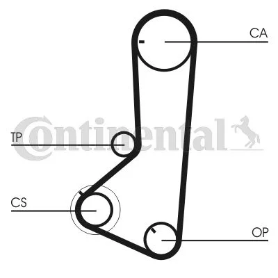 Timing Belt CONTINENTAL CTAM CT836