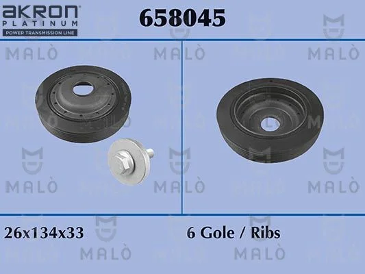 Remenica, kľukový hriadeľ AKRON-MALÒ 658045